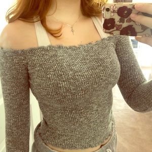 WINDSOR grey long sleeve top